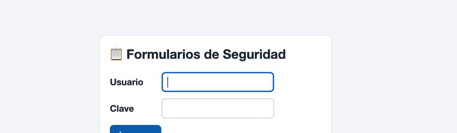 Formularios de Seguridad